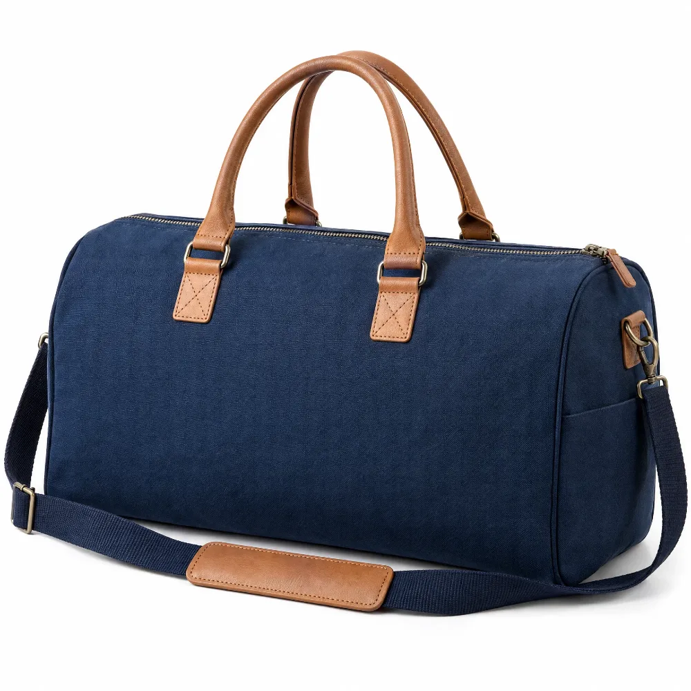 Navy Canvas Travel Duffle Bag for custom branding in Dubai