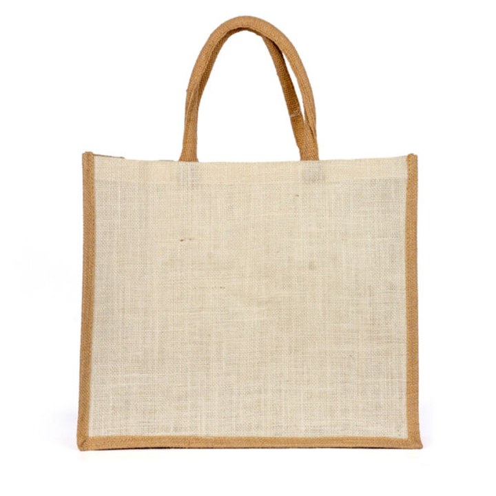 Printed jute tote bags